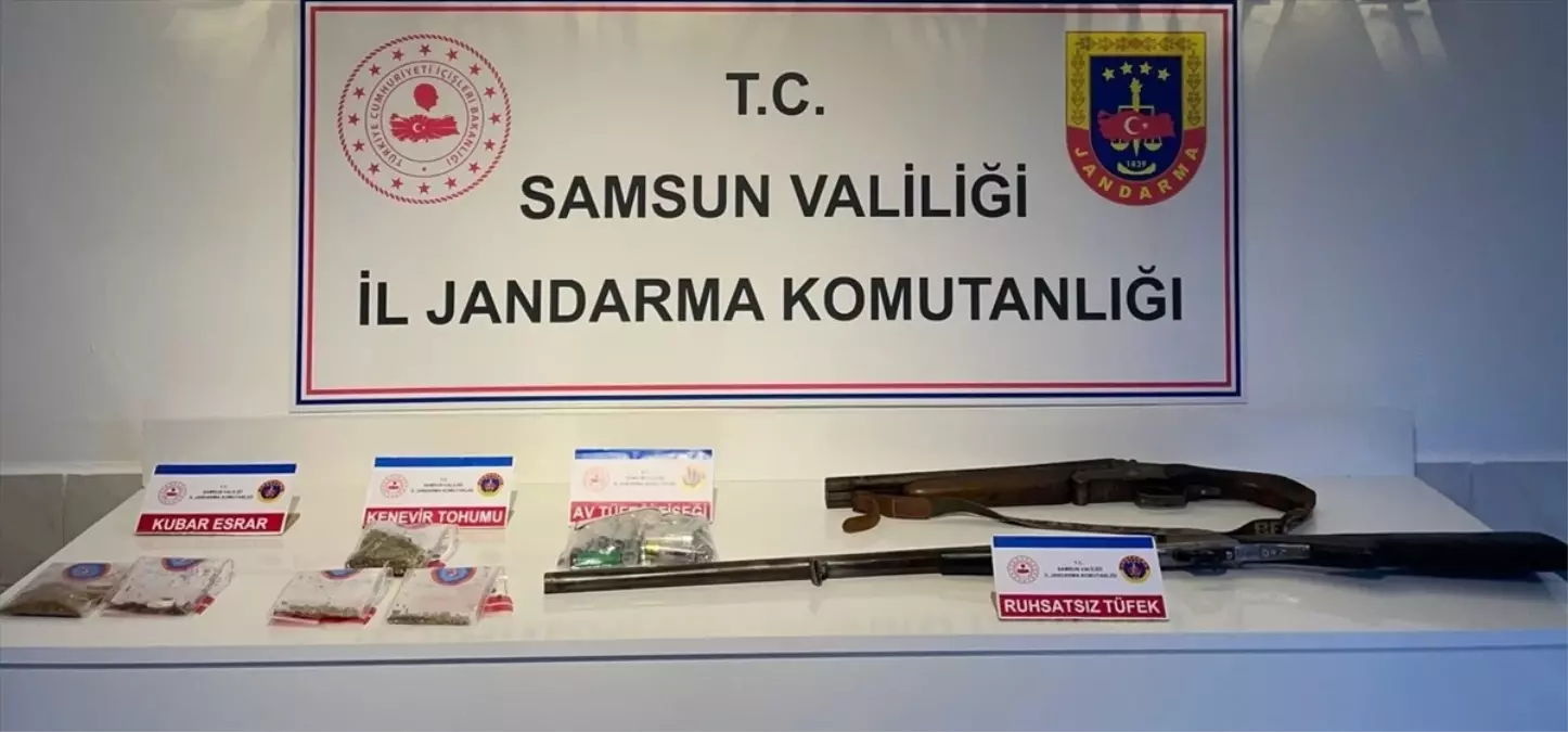 Bafra’da Silah ve Narkotik Operasyonu
